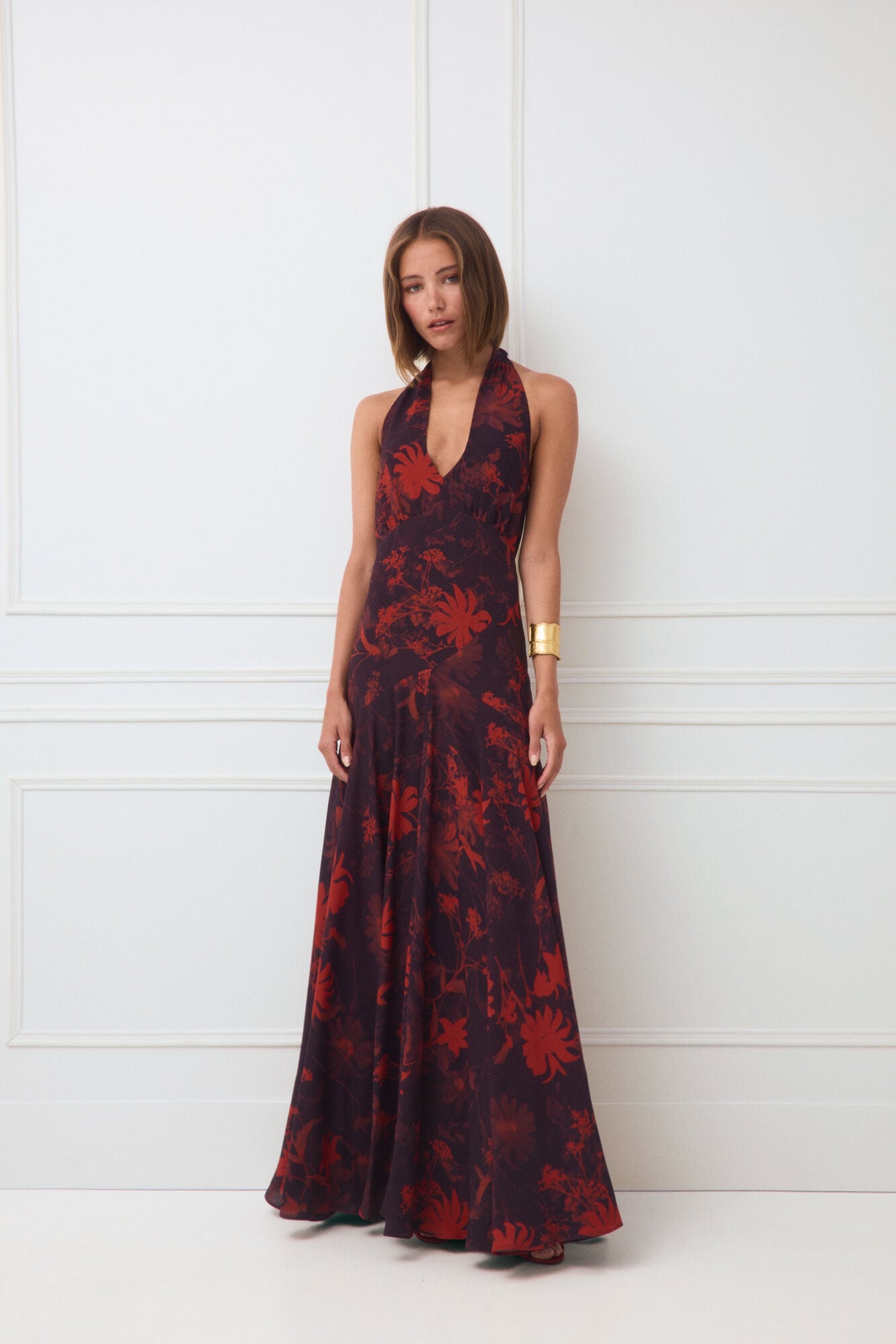 TFP by Tamara Falc&oacute; Vestido halter de flores