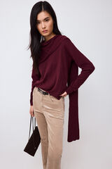 Pedro del Hierro Jumper with scarf Burgundy