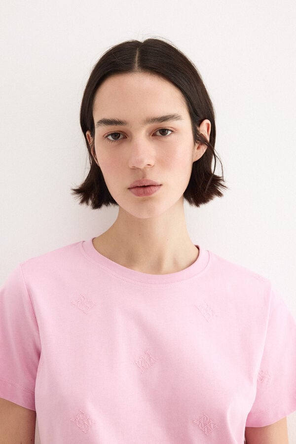 Pedro del Hierro Multi-logo T-shirt pdh Pink