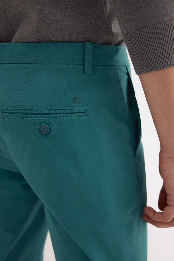 Pedro del Hierro Regular chino Bermuda shorts Turquoise