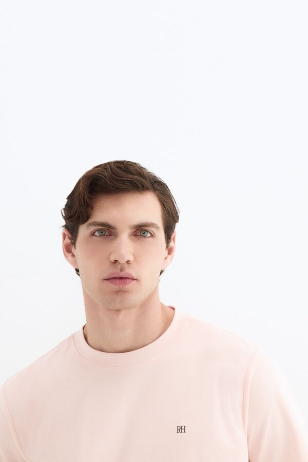 Pedro del Hierro Mercerized T-shirt Pink