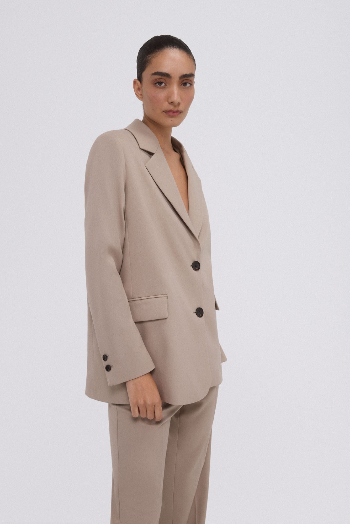 Pedro del Hierro Blazer taupe suit