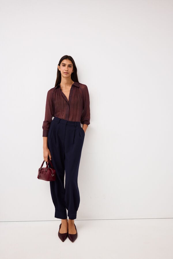 Pedro del Hierro Printed blouse Red