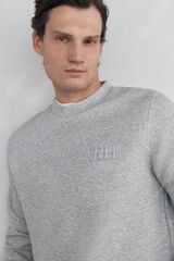 Pedro del Hierro Crew neck sweatshirt in technical fabric Grey