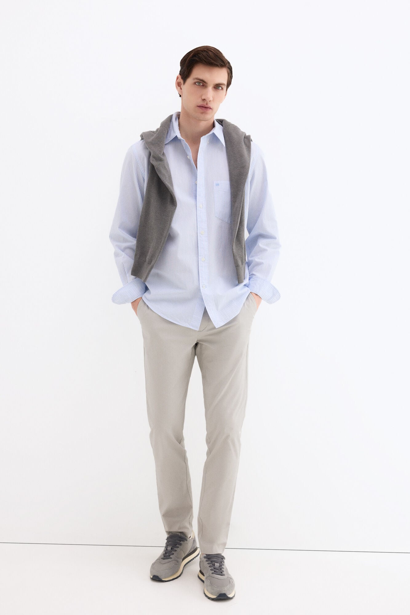Pedro del Hierro Structured slim fit chinos