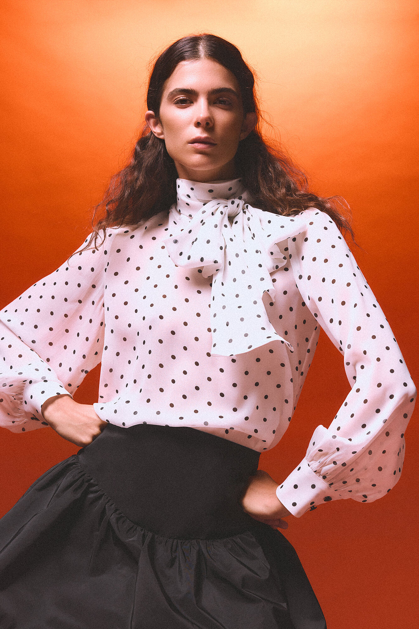 Pedro del Hierro Polka polka-dots blouse parade