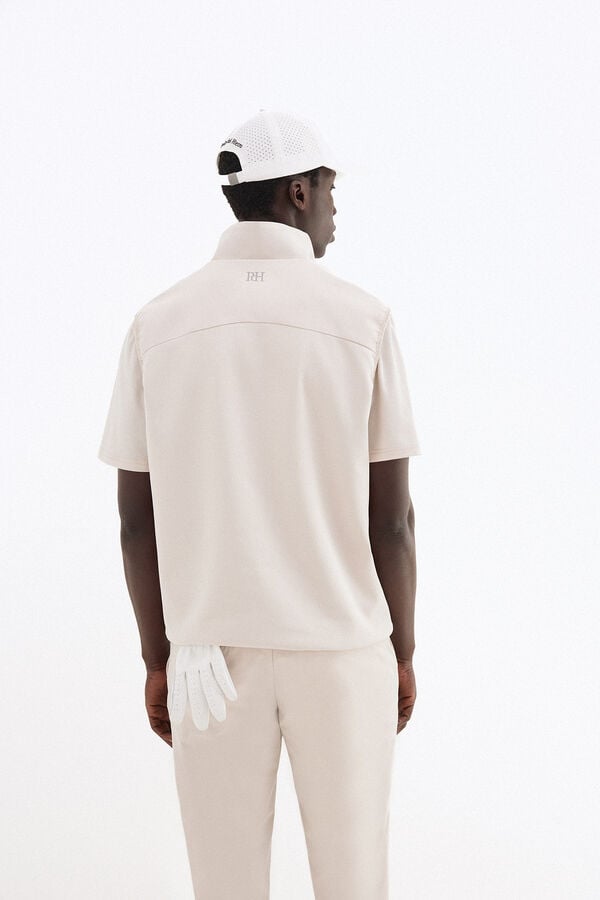 Pedro del Hierro Plain golf gilet Beige