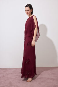 Pedro del Hierro Embroidered floral skirt