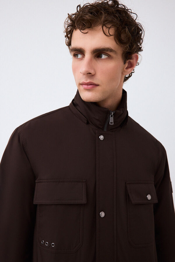 Pedro del Hierro Field jacket 4 bolsos Marrom