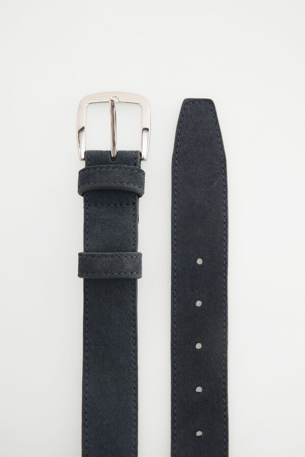 Pedro del Hierro Leather sport belt Blue