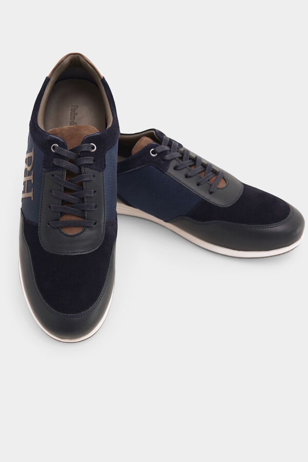 Pedro del Hierro Iconic rubber-soled sneaker Blue