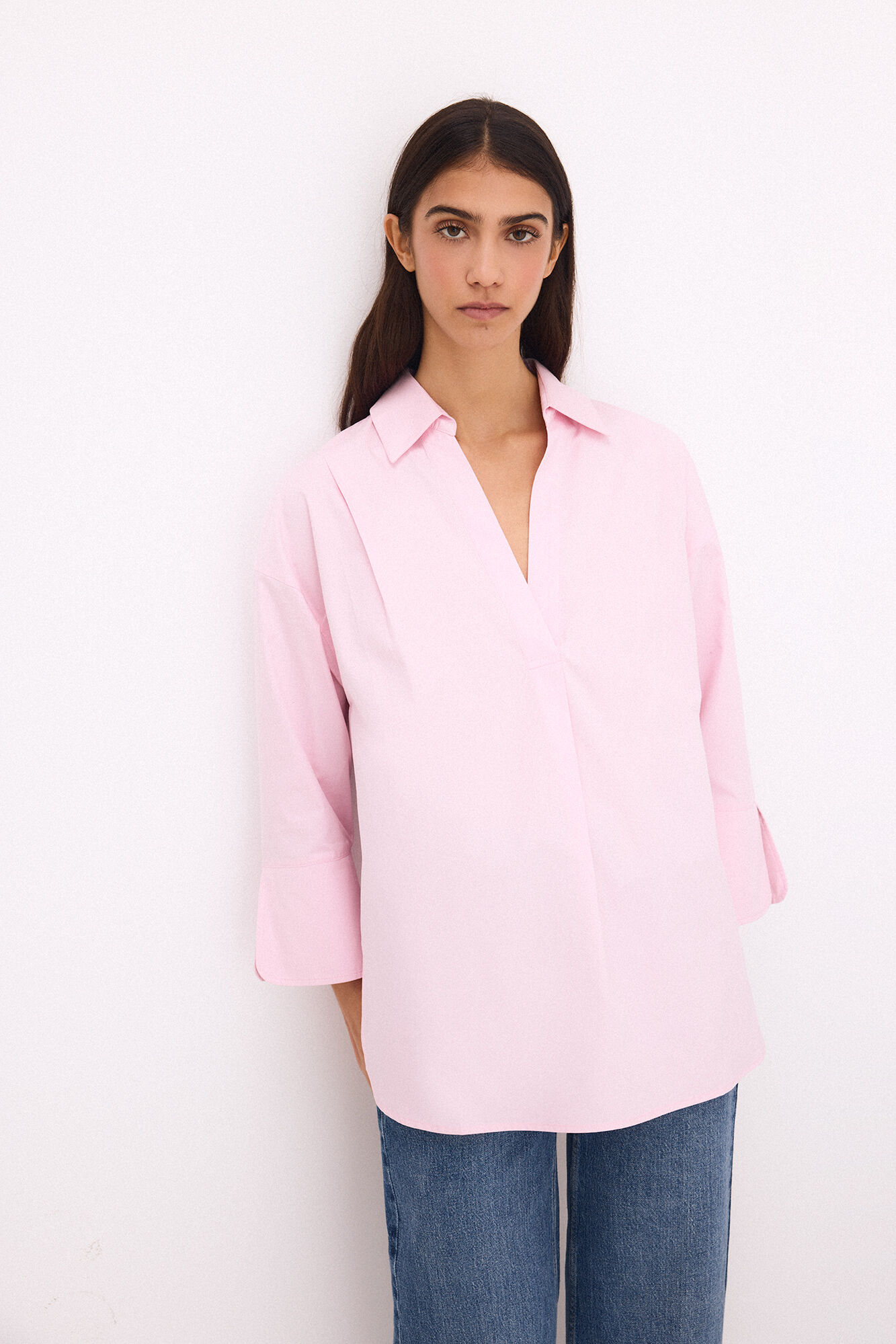 Pedro del Hierro Loose plain shirt