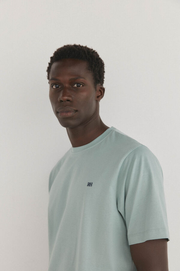 Pedro del Hierro Basic T-shirt Blue