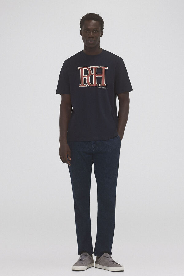 Pedro del Hierro Logo T-shirt Blue