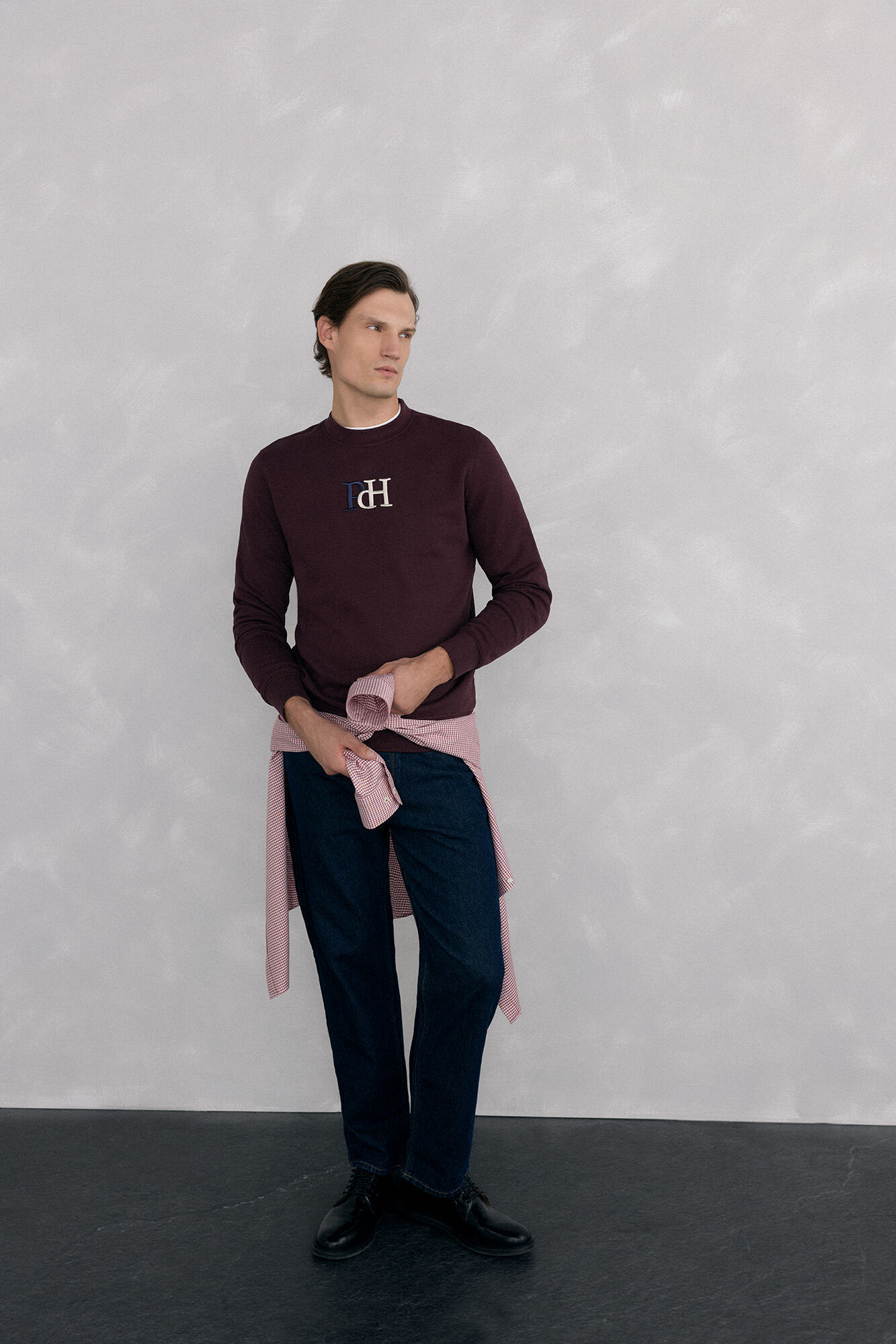 Pedro del Hierro Sweatshirt logo crew neck
