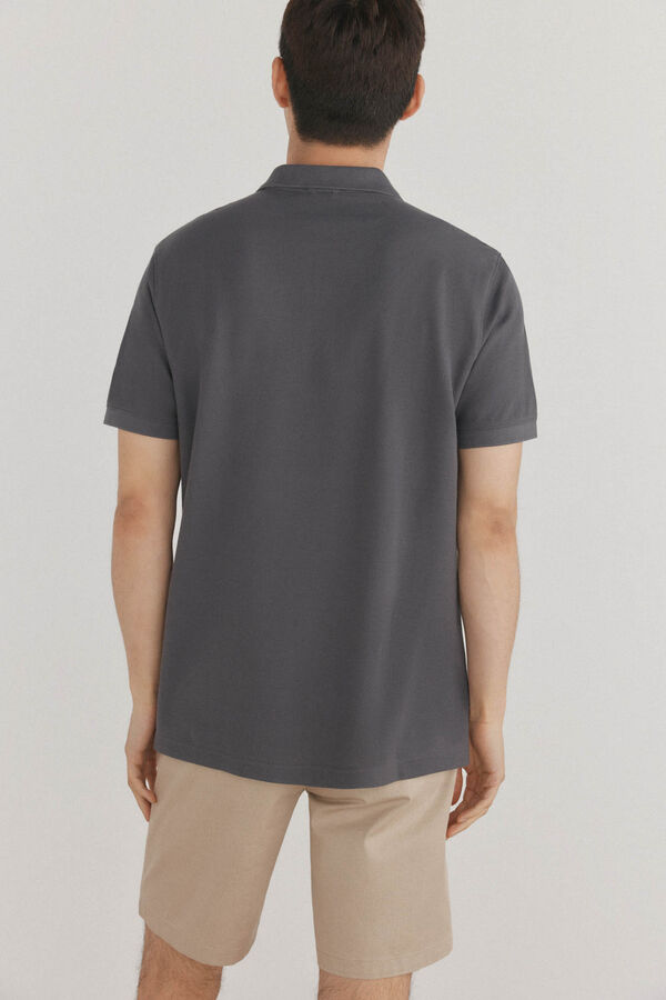 Pedro del Hierro Polo básico piqué Gris