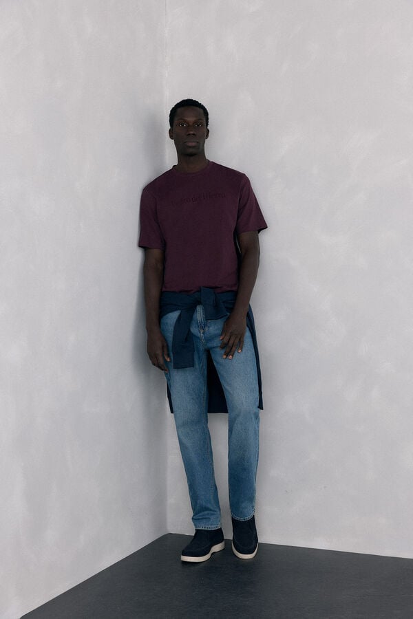 Pedro del Hierro T-shirt logo Burgundy