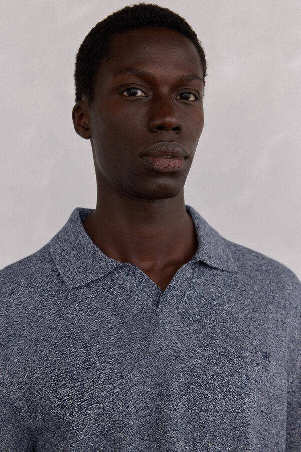 Pedro del Hierro plain twisted polo necklace Blue