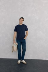 Pedro del Hierro Basic T-shirt Blue