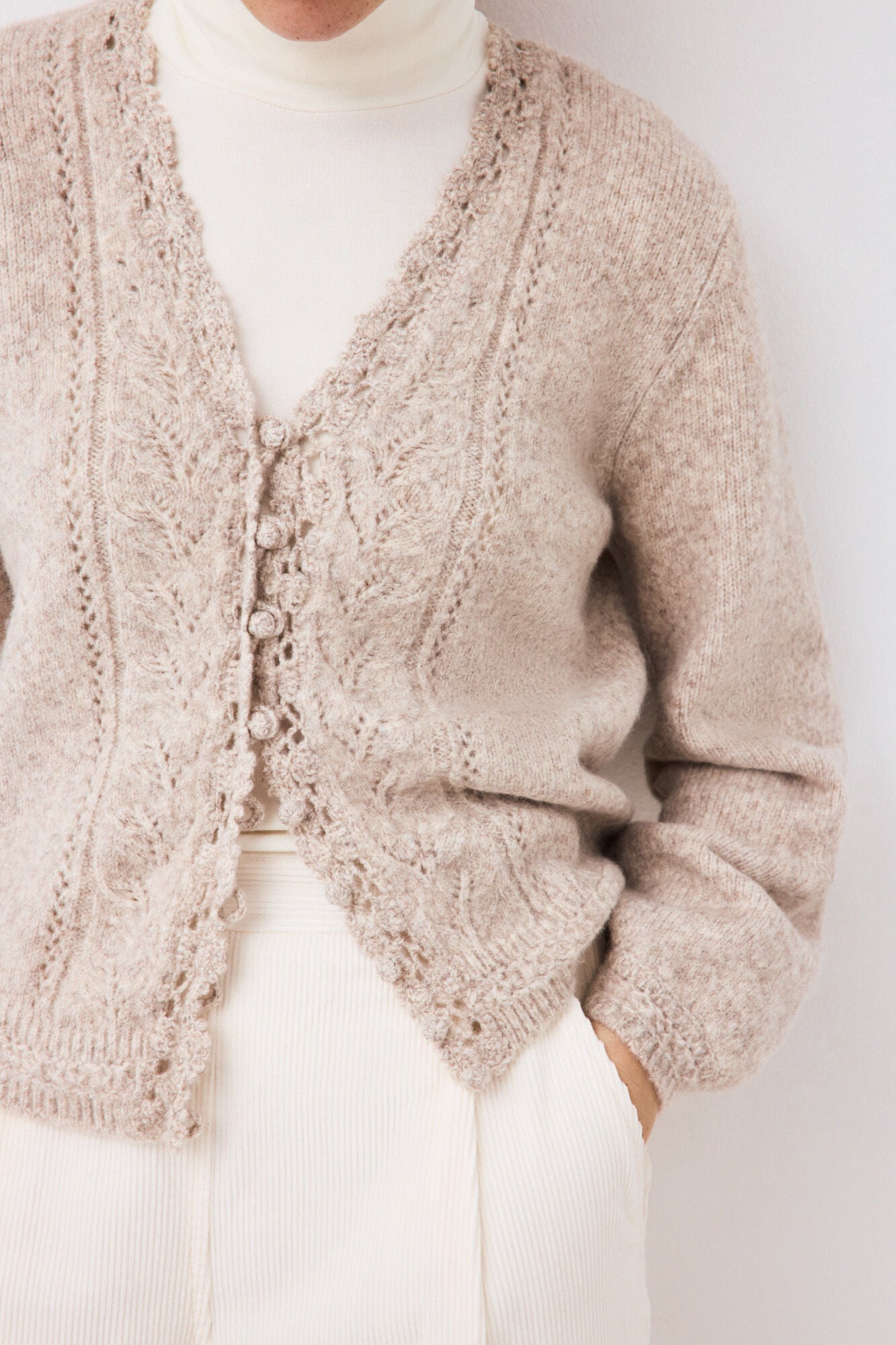 Pedro del Hierro Crochet romantic jacket