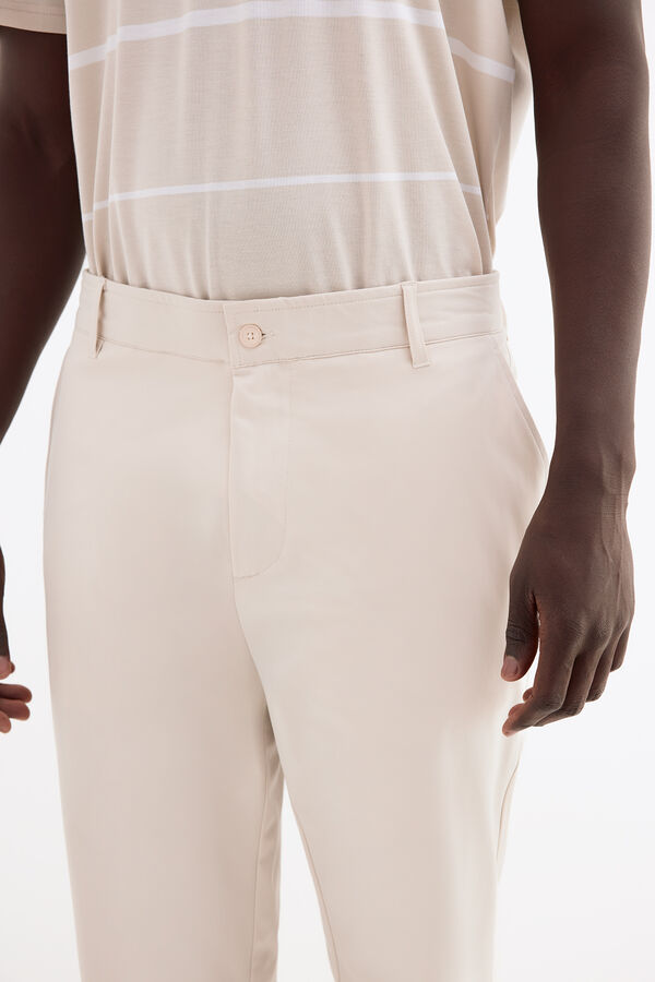 Pedro del Hierro Long golf trousers Beige