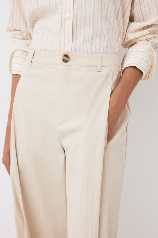 Pedro del Hierro Cal&ccedil;a casual crua Ecru
