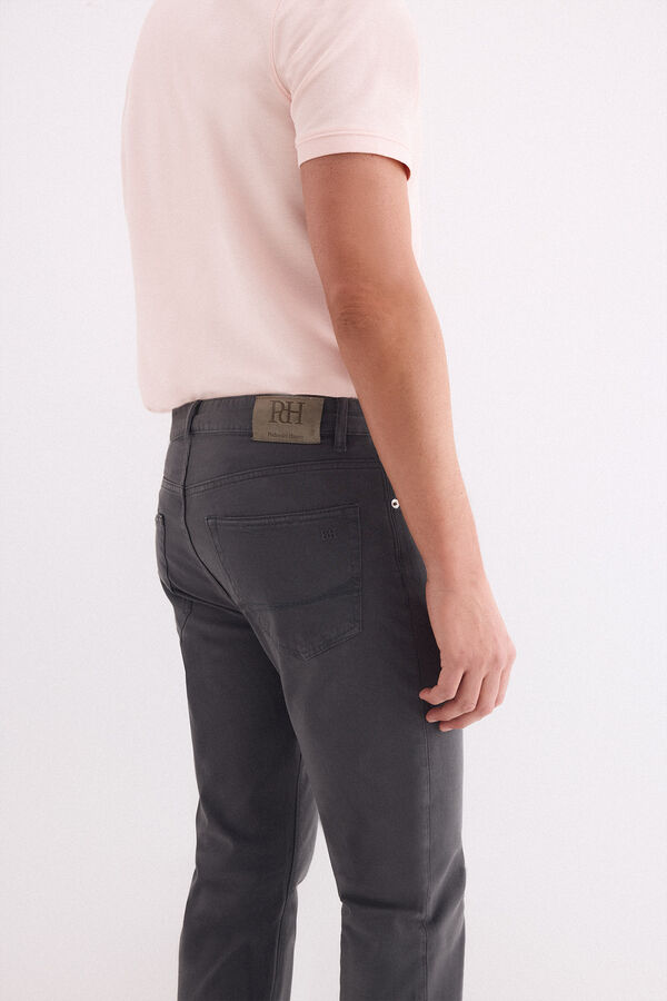 Pedro del Hierro Slim fit 5-pocket trousers Grey