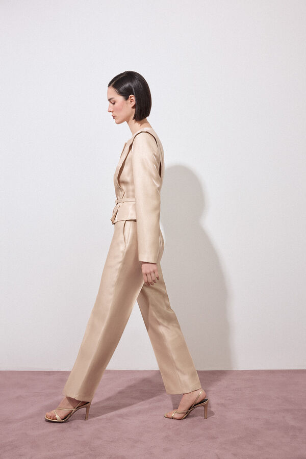 Pedro del Hierro Gold smart trousers Yellow