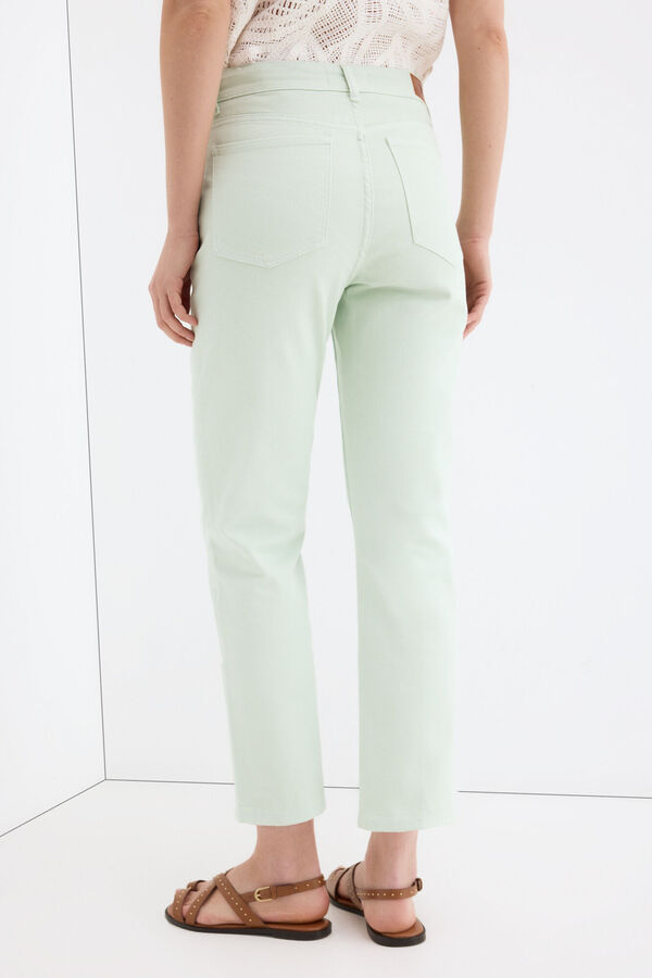 Pedro del Hierro Basic straight capri jeans Turquoise