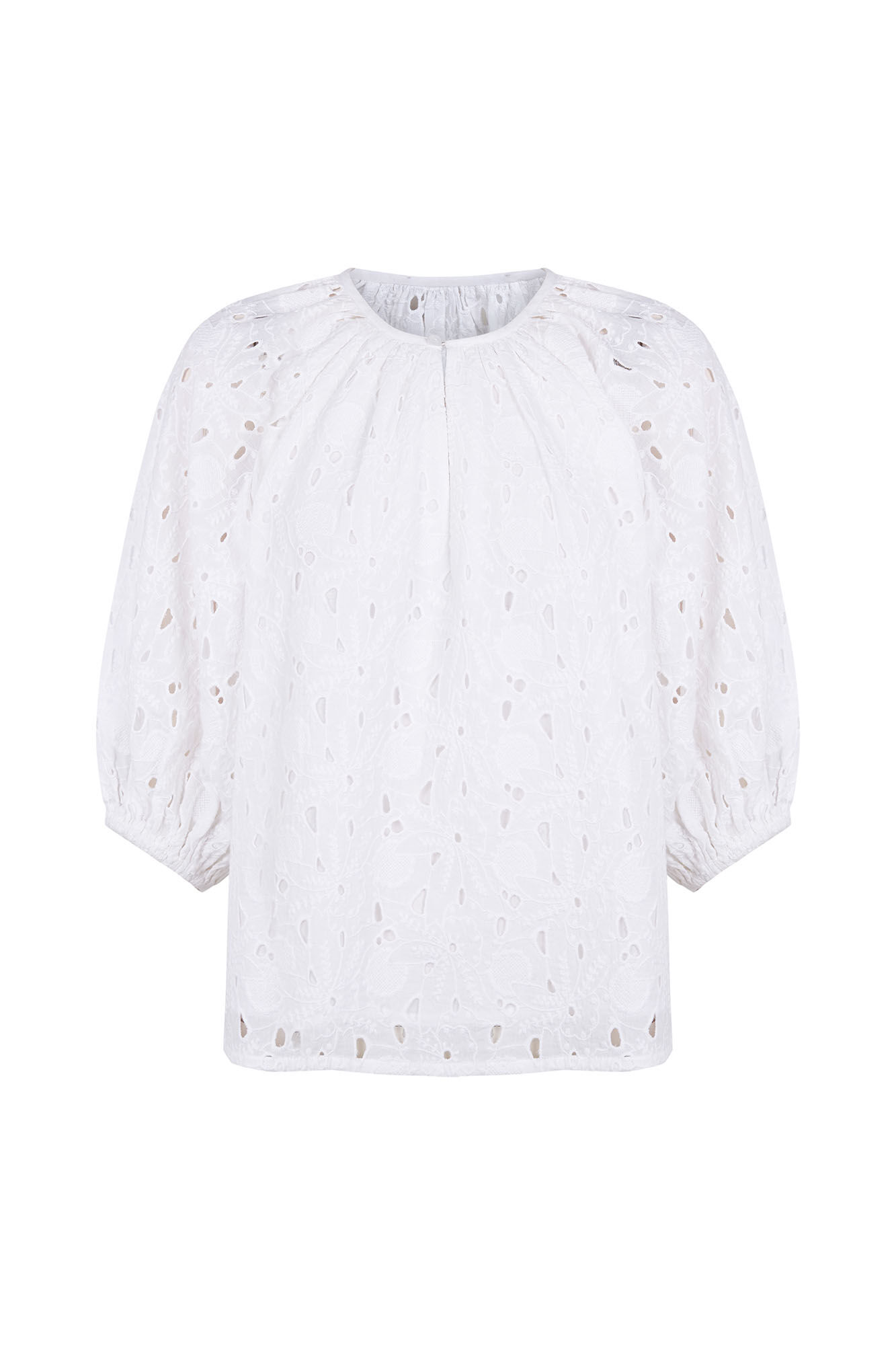 Pedro del Hierro Openwork elbow sleeve top