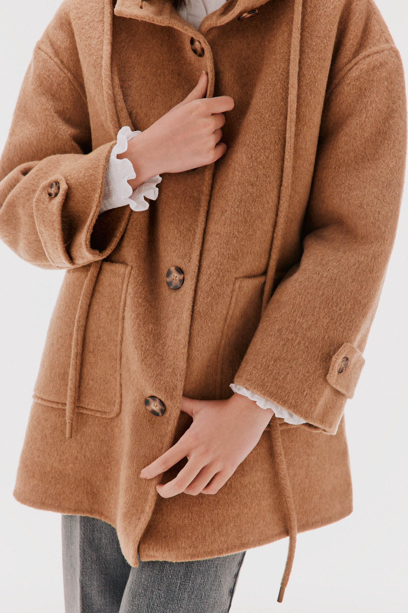 TFP by Tamara Falc&oacute; Double-sided coat with hood