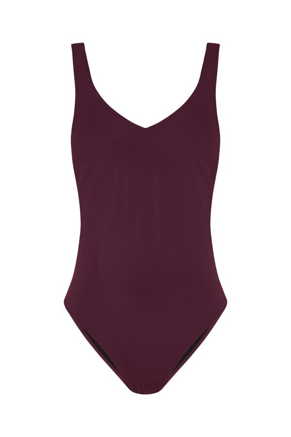 Pedro del Hierro Swimwear with side buckle Burgundy