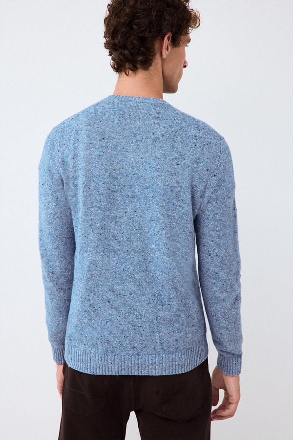 Pedro del Hierro Italian premium yarn knit jumper Blue