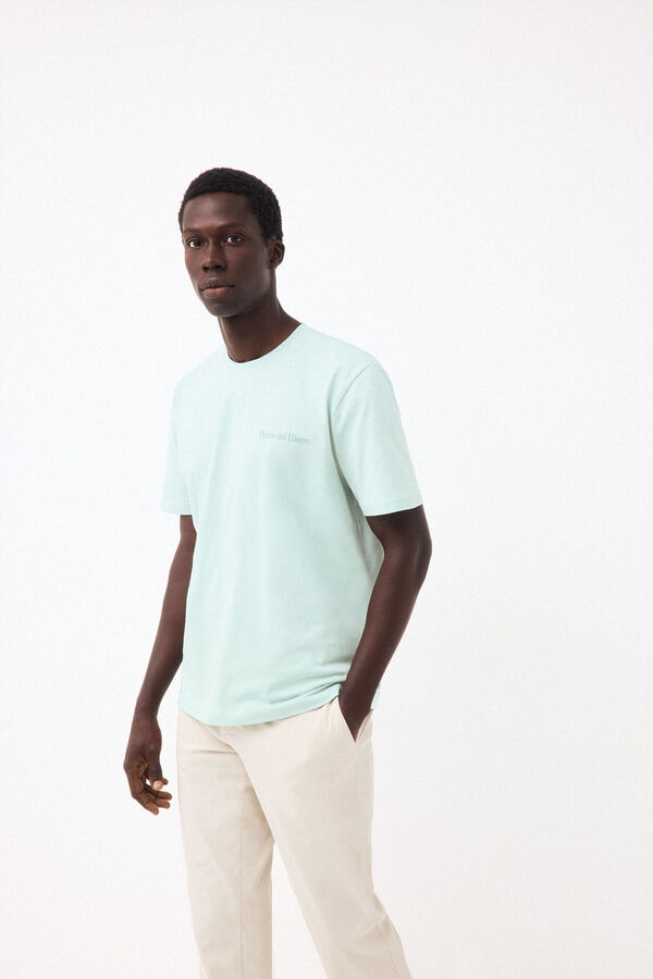 Pedro del Hierro Small logo T-shirt Blue