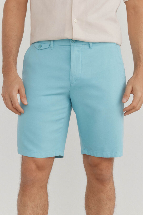 Pedro del Hierro Bermuda chinos pocket Turquoise