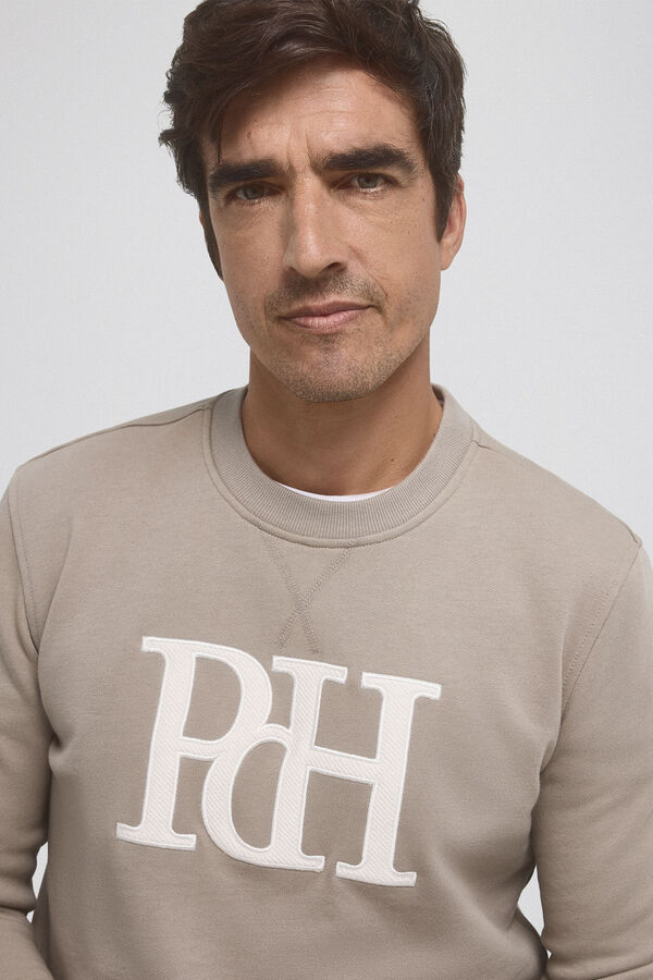 Pedro del Hierro Sweatshirt com logo Verde