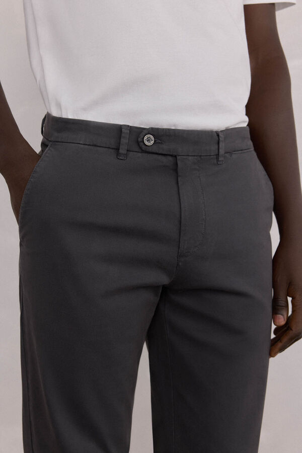 Pedro del Hierro Premium slim fit chinos pants Grey