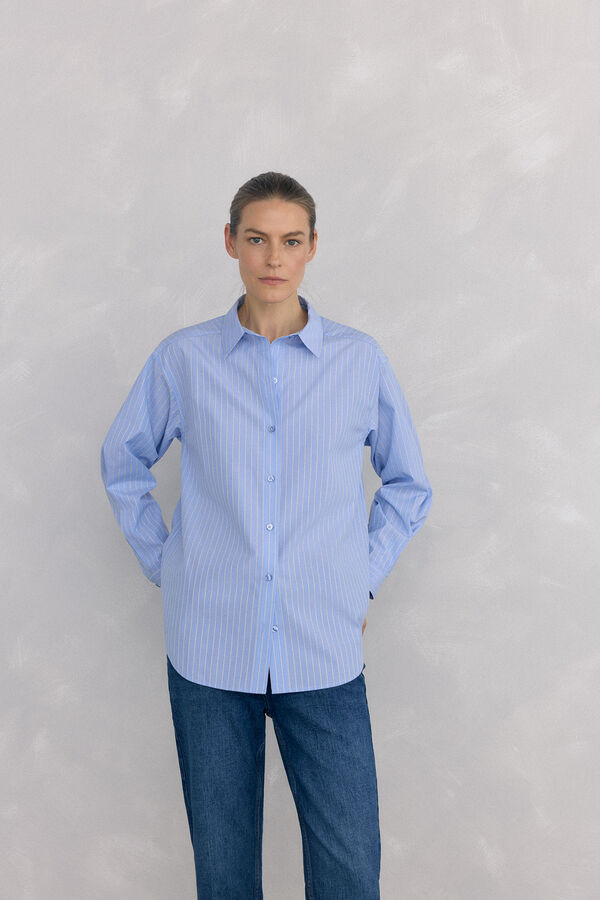 Pedro del Hierro Camisa rayas Blue