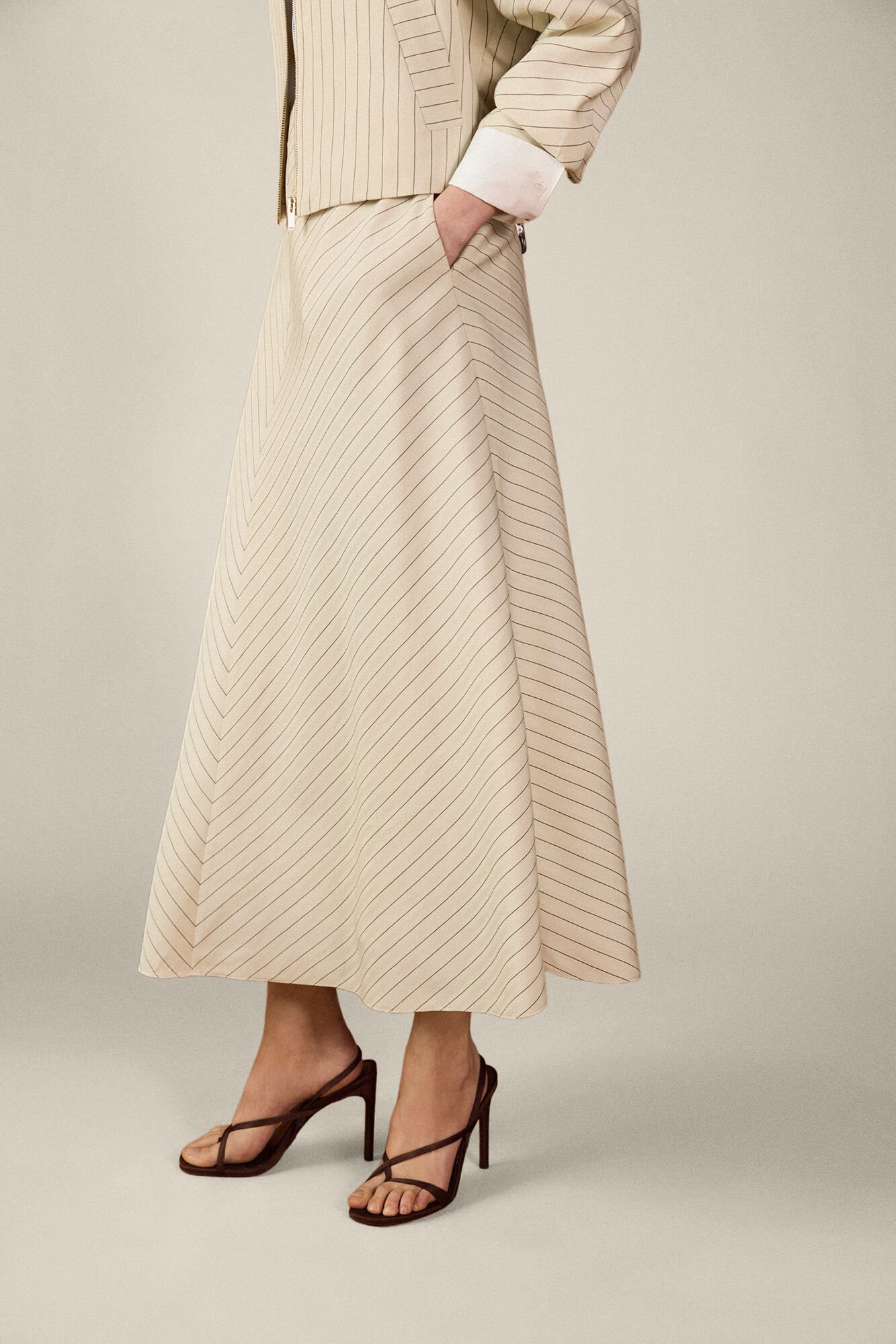 TFP by Tamara Falc&oacute; Striped skirt