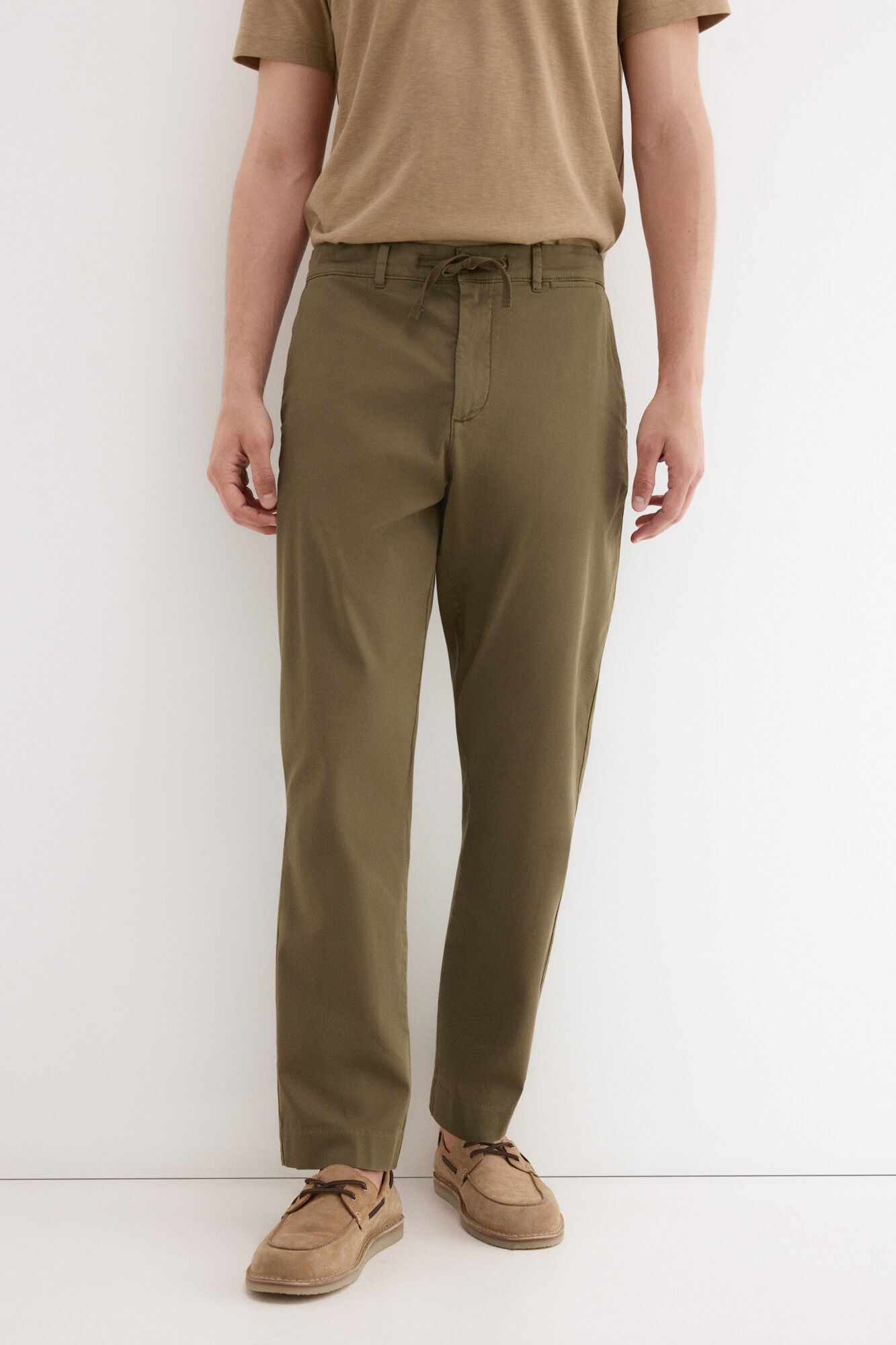 Pedro del Hierro Regular fit structured laced chinos
