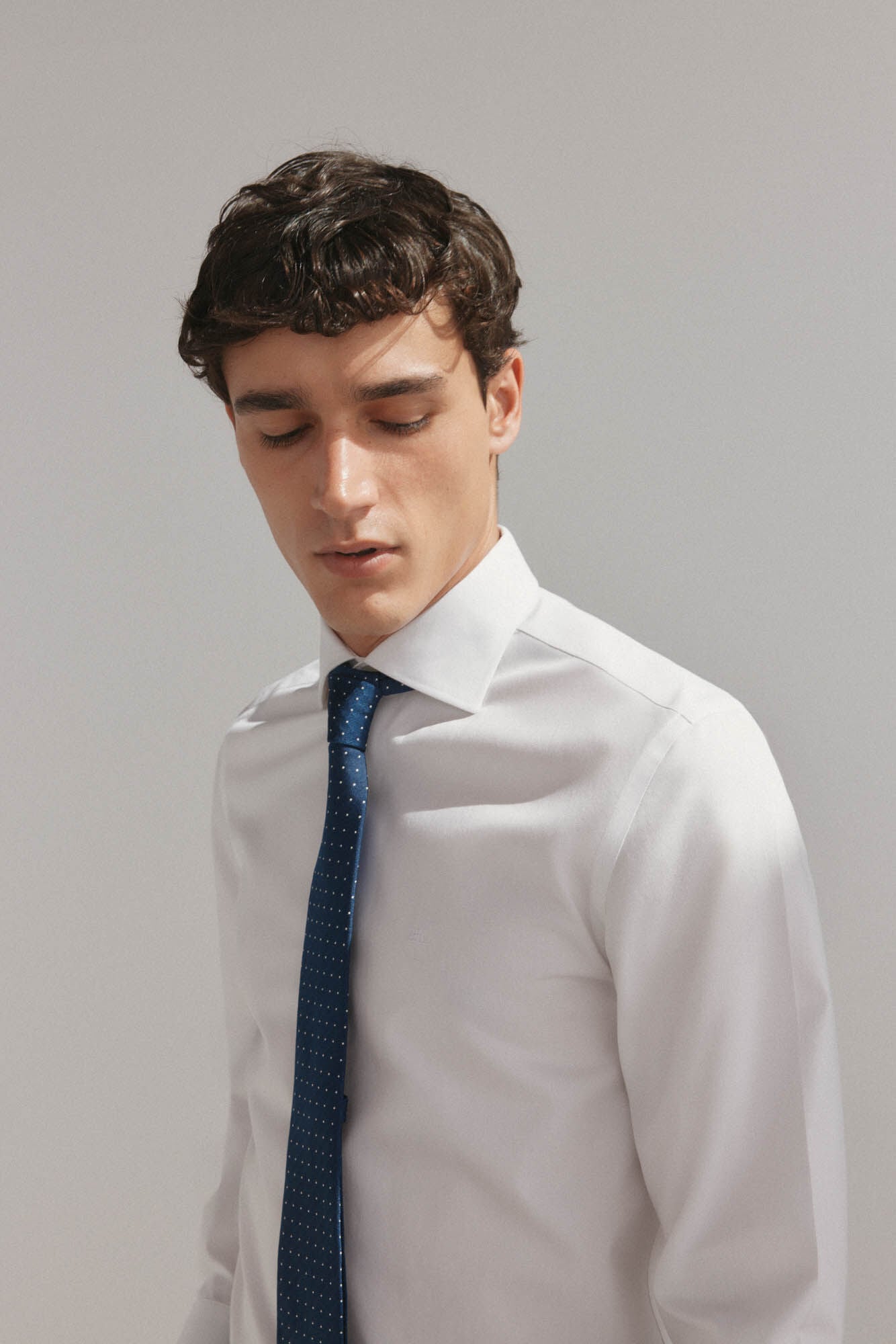 Pedro del Hierro Plain non iron + stain resistant dress shirt