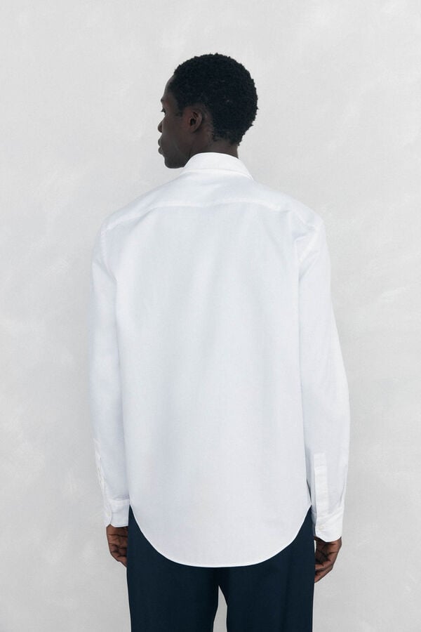 Pedro del Hierro Easy-iron plain shirt White