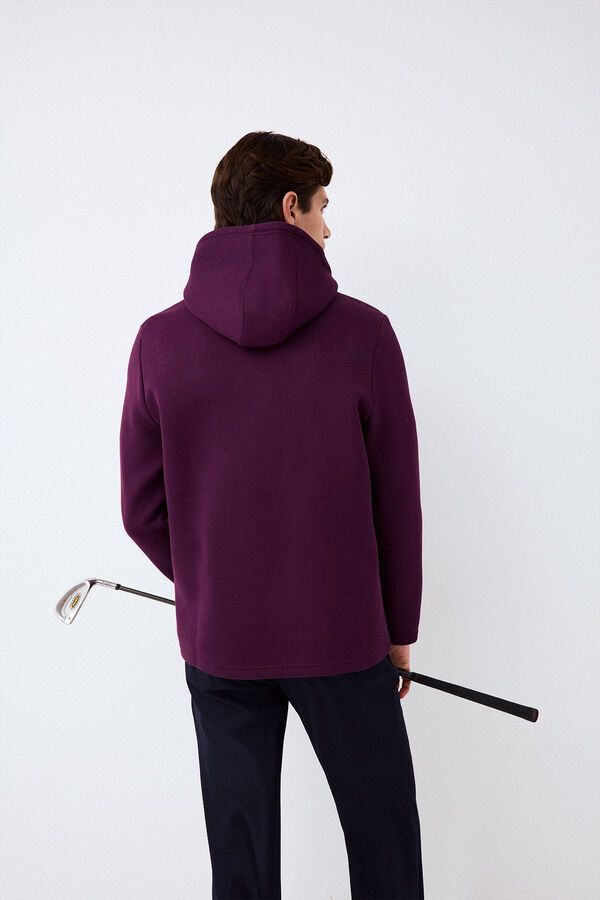 Pedro del Hierro Sweatshirt t&eacute;cnica de golfe com capuz P&uacute;rpura