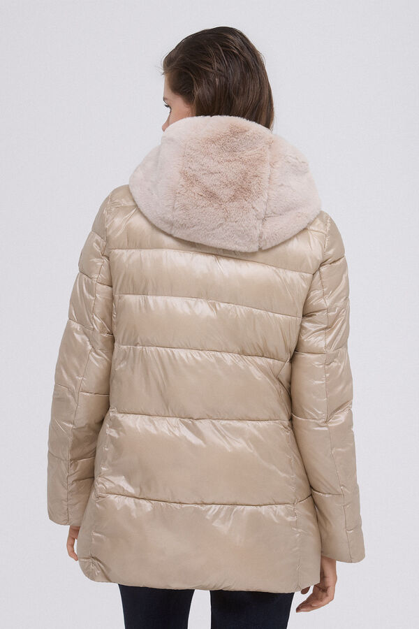 Pedro del Hierro Parka capucha desmontable Beige