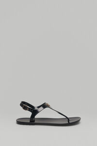 Pedro del Hierro Flip-flops with buckle logo Black