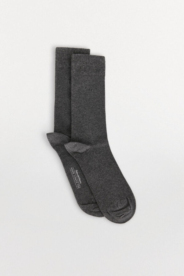 Pedro del Hierro Plain sports socks Grey