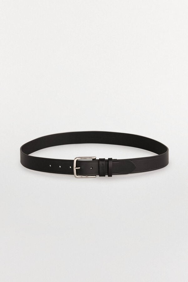 Pedro del Hierro Sport leather belt Black