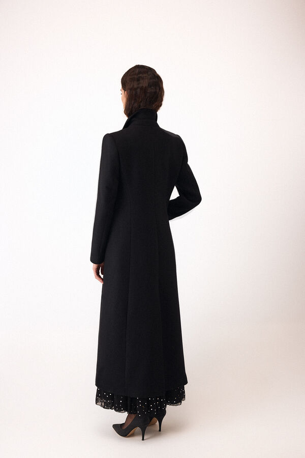 Pedro del Hierro Black contrast coat Black