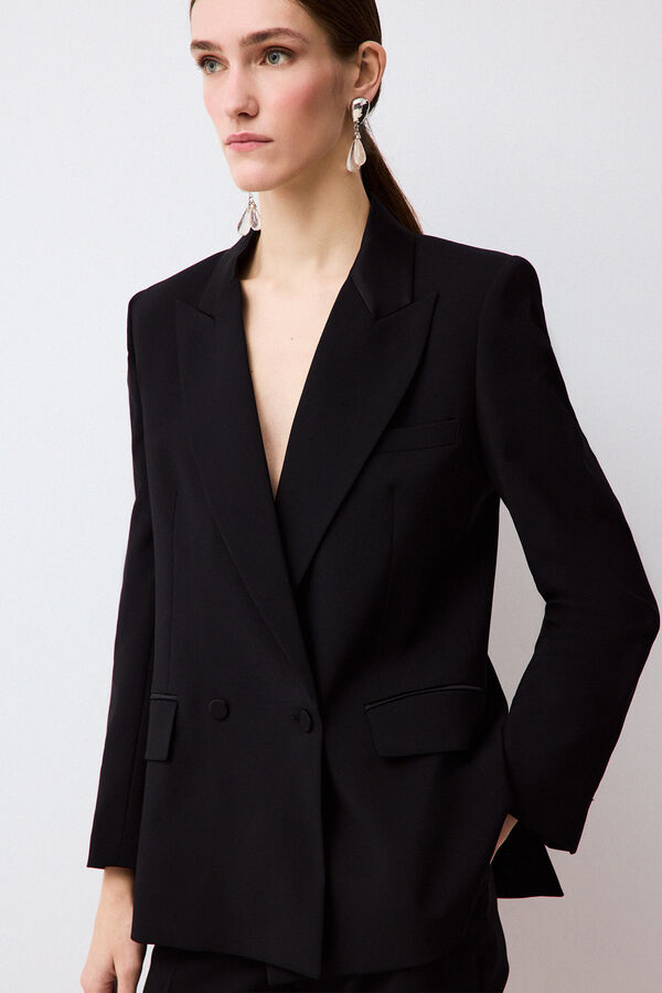 Pedro del Hierro Structured tailored blazer Black