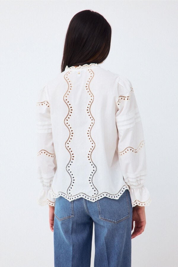 Pedro del Hierro Embroidered blouse White